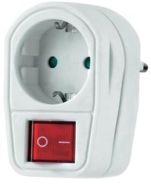 Stekkerschakelaar 230V elektriciteit besparen